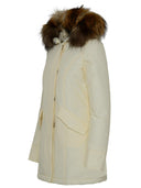 Woolrich John Rich & Bros Artic White Cotton Blend Parka