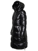 Woolrich John Rich & Bros Black Nylon Long Down Jacke