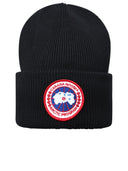 Canada Goose Arctic Disc Black Wool Beanie