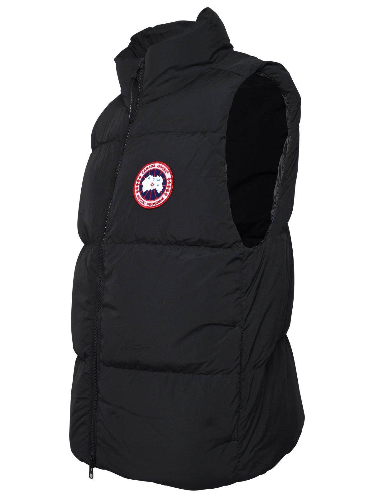 Canada Goose Lawrence Vest In Black Polyamide