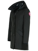 Parka de mezcla de algodón negro de Canadá Goose 'Rossclair'