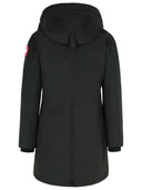 Parka de mezcla de algodón negro de Canadá Goose 'Rossclair'