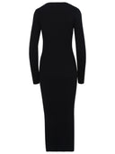 Patou Black Wool Dress