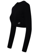 Patou Black Merino Wool Blend Sweater