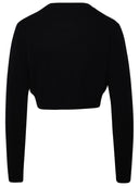 Patou Black Merino Wool Blend Sweater