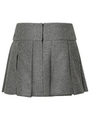 Patou Two Tone Virgin Wool Skirt