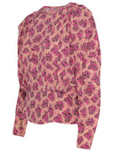 Isabel Marant 'Zarga' Blouse In Fuchsia Silk Blend