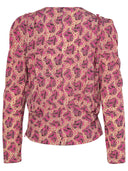 Isabel Marant 'Zarga' Blouse In Fuchsia Silk Blend