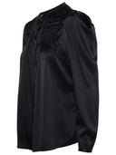 Isabel Marant 'Joanea' Black Silk Blend Shirt