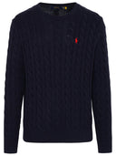 Polo Ralph Lauren蓝色棉毛衣