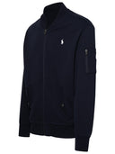Sudadera de mezcla de algodón marina de Polo Ralph Lauren