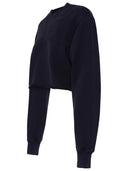 Ambush Destroyed Blue Cotton Sweatshirt