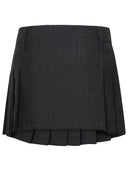 Ambush Grey Virgin Wool Skirt