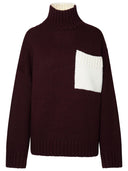 JW Anderson Two Tone Turtleneck Swater in Alpaca Blend