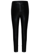 Michael Michael Kors Black Imitation Lear Leggings