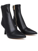 Michael Michael Kors Clara Black Lear Ankle Boots