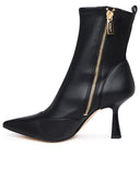 Michael Michael Kors Clara Black Lear Ankle Boots
