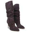 Paris Texas Slouchy 85 Grey Suede Boots