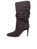 Paris Texas Slouchy 85 Grey Suede Boots