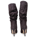 Paris Texas Slouchy 85 Grey Suede Boots