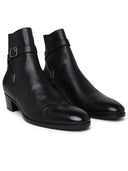 Saint Laurent 'Dorian' Black Calf Ankle Boots