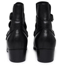 Saint Laurent 'Dorian' Black Calf Ankle Boots