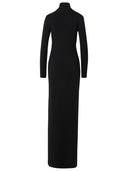 Saint Laurent Black Virgin Wool Dress