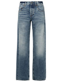 Jeans di cotone blu di Saint Laurent