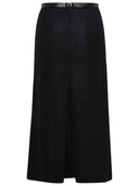 Saint Laurent Black Wool Skirt