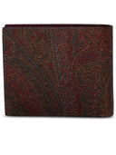 Etro Brown Cotton Wallet