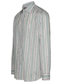 Etro Roma Shirt In Teal Cotton
