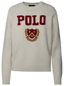 Polo ralph lauren crema maglione di lana