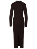 Khaite Hans Brown Cashmere Dress
