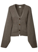 Khaite Camel Cashmere Icon Cardigan