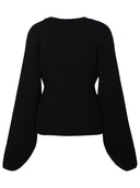 Khaite Black Cashmere Scarlet Cardigan