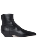 Khaite Black Lear Ankle Boots