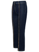 Jeans de mezclilla azul moschino