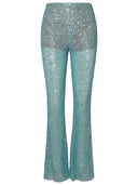 Self Portrait Aquamarine Polyamide Pants