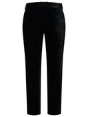 Balmain Black Seide Mischhose