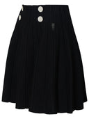 Balmain 'Skater' Black Viscose Blend Skirt