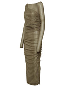 Dolce & Gabbana Gold Viscose Dress