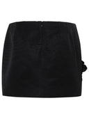Dolce & Gabbana Black Cotton Blend Miniskirt