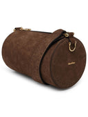 Max Mara Small 'Nabukrolls' Bag In Nubuck Lear