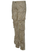 Attico Beige Cotton Jeans