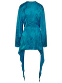 Attico Louie Light Blue Viscose Dress