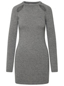 Chiara Ferragni Gray Cashmere Blend Dress