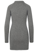 Chiara Ferragni Gray Cashmere Blend Dress