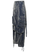 Msgm Gray Cotton Pants