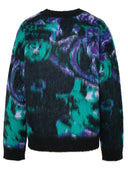 Msgm Black Brushed Mohair Blend Sweater