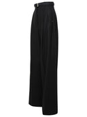 Sportmax ' Kiens' Black Virgin Wool Pants